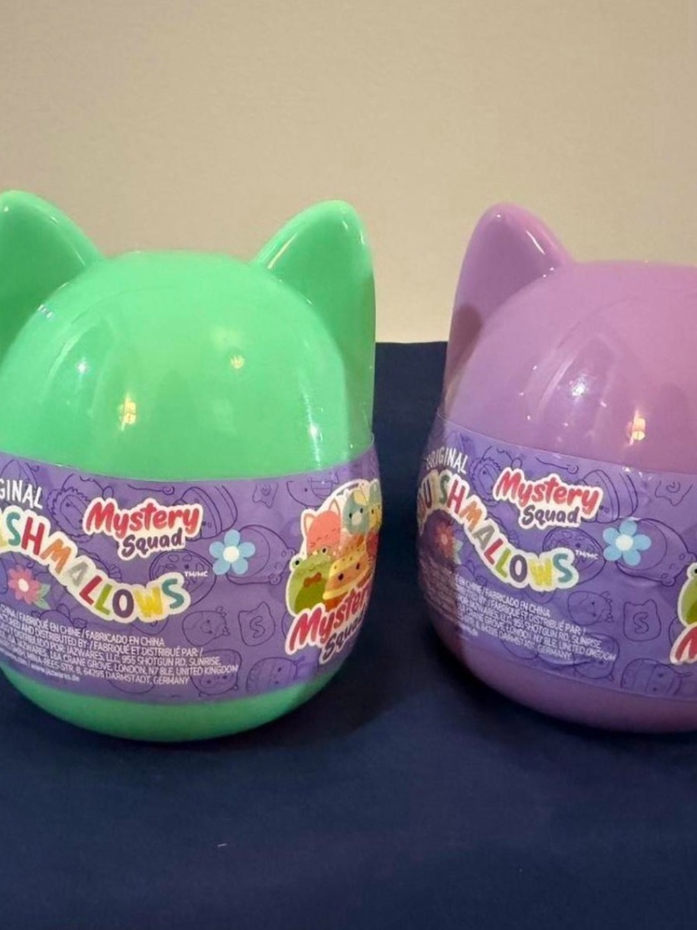 Squishmallows 4" Blind Capsules- Mystery Squad- Sealed and New, Bundle of 2.